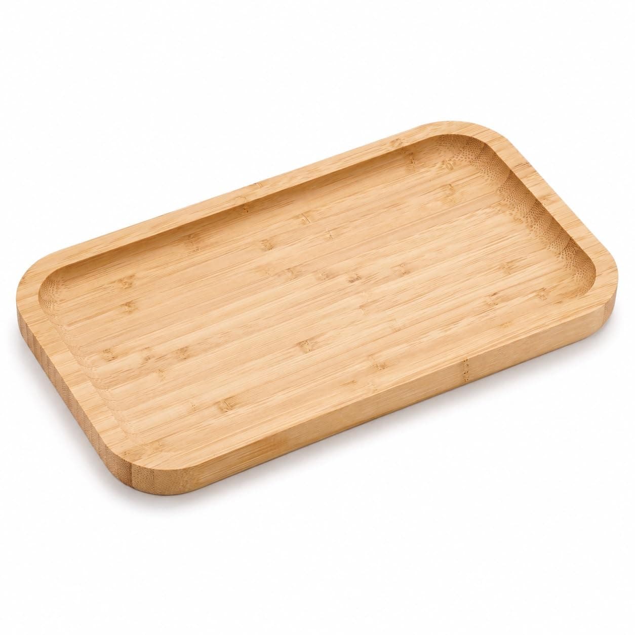 Original product photo: bamboo tray cut out on a white background